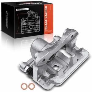 A-Premium Disc Brake Caliper Assembly with Bracket Compatible with Select Nissan and Hyundai Models - Sonata 2006-2008, Azera 2006-2009 - Rear Left Driver Side