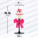 40 and Fabulous Birthday Wine Glass for Women | Fun Gift for Woman Turning Forty Years Old | Mom, Best Friend, Aunt, Sister, Cousin, Co-Worker | Big 23 oz, 8.8 Inch Tall Wine Glass