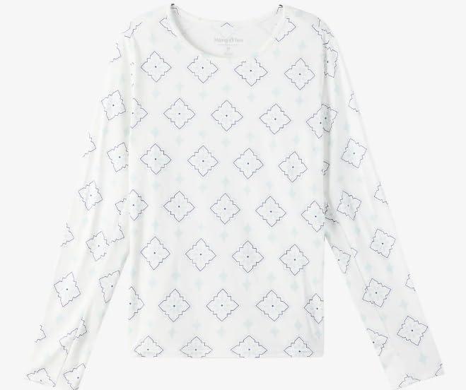 HANG TEN Women's Long Sleeve Shirt - Lightweight Quick Dry Rash Guard - Sun Protection Shirt - Beach - Hiking - Outdoor (XX-Large, White)