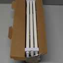 Curtain Rods No Drilling for Windows 48 to 84 Inch, 5/8 Inch Diameter No Drill Drapery Rod Set with Adhesive Brackets and Twiested Cage Finals, Bedroom Apartment Renter Friendly, white