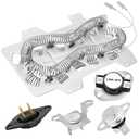 DVE50T5300C/A3 DVE45T3200W/A3 DV42H5200EF/A3 DV42H5400EF/A3 DV45H7000EP/A3 DVE45R6100C/A3 Dryer Heating Element for Samsung DV36J4000EW/A3 DV395ETPAWR/A1 DV400EWHDWR/AA DV405ETPAWR/AA DV405ETPASU/AA