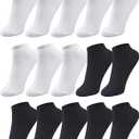 Duufin 15 Pairs Ankle Socks for Women Low Cut No Show Casusal Women's Socks Size 5-9/9-11