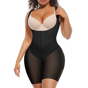 FeelinGirl Plus Size Shapewear bodysuit Faja Postparto Para Mujer Booty Lifting Surgical Fajas Compression Garment Black XX-Large