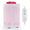 Enaroma White Tree Electric Wax Melt Warmer with Timer, 7-Color LED Night Light – Flameless Scented Wax & Oil Diffuser for Home, Office, and Meditation Room Decor