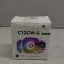 Thermalright TL-C12CW-S X3 CPU Fan 120mm White ARGB Case Cooler, 4pin PWM Silent Computer Cooling Fan with S-FDB Bearing Included, up to 1550RPM3 Quantities