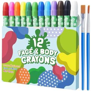 12 Face And Body Crayons