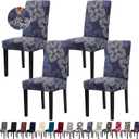 Chair Covers, Stretch Kitchen Dining Room Chair Covers Set of 4, Removable Washable Dining Chair Slipcovers for Home, Hotel, Banquet