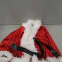 RSLOVE Christmas Costumes for Women - Velvet Mrs Claus Costume Lady Santa Holiday Outfit Cosplay Suit with Belt (Small, Red)