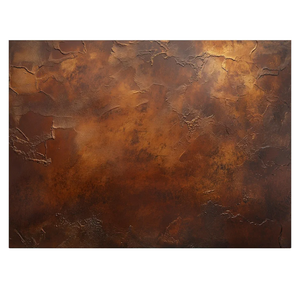 Tempered Glass Backsplash, Rustic Copper Metal Texture Glass Kitchen Backsplash, Industrial Kitchen Wall Panel, Heat Resistant Stove Splashback, Custom Glass Panel for Kitchen