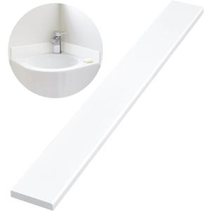 Super White Engineered Marble Threshold 4'' x 36'' Bathroom Vanity Backsplash Marble Window Sill Saddle for Shower Curb, Bathroom Vanity Backsplash, Doorway Floor Transition