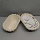 2 x 12inch Pulp Oval Sourdough Banneton Bread Proofing Basket Baking Supply with Linen Liners for Professional and Homemade Artisan Bread