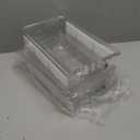 Delamu 2 Tier Snap-Lock Bathroom Under Sink Organizers and Storage, Multi-Purpose Cabinet Drawers with Movable Dividers, Pull Out Organization for Countertop, Kitchen and Pantry(Clear, 2 Pack)