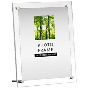 Modern Acrylic Photo Frame - Desktop/Free Standing (6x8 inch)