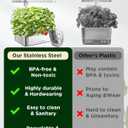 Stainless Steel Hydroponics Growing System Kits, Controlled Smart Indoor Garden with LED Grow Light Full Spectrum, 15 Pods Plant Germination Kit, with Quiet Pump,for Vegetables Herbs,Gardening Gifts