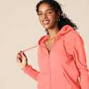 Amazon Essentials womens Fleece Full-Zip Hoodie (Coral, L)