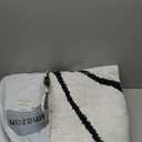 YIHOUSE 5x7 Washable Living Room Rug - Modern Abstract Black and White Area Rug Non-Slip for Bedroom Home Office (Geometric, 5'x7'ft)