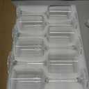 Square Wine Glasses Set of 12,10oz Large Champagne Flute, Square Unique White & Red Wine Goblets, Dishwasher-safe Clear (12)