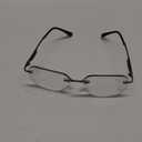 K.LAVER Photochromic Multifocus Progressive Rimless Reading Glasses Men Women Anti Blue Light Transition Multifocal Readers (Clear)