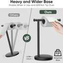 Hoimpro 13" Oil Rubbed Bronze Stand Hand Towel Holder Bathroom Kitchen Countertop Towel Rack Towel Bar Ring Free Standing Counter T Bath Accessories Freestanding Vanity Sink Hardware Stainless Steel