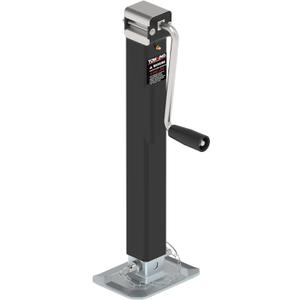 8000LBS Square Trailer Jack, 15" Lift, Heavy Duty Jack with Adjustable Drop Leg, Weld On for RV, Boat, and Utility Trailers