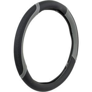 Custom Grip 38667P Super Sport Black/Grey Steering Wheel Cover