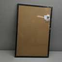 Cork Board with Linen Black,Bulletin Board 30"x20",Corkboards for Office Home School Message Board or Vision Board Decoration.