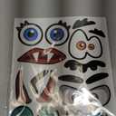 Halloween Pumpkin Stickers, Make 60 Faces Pumpkin Decorating Stickers with 12 Sticker Sheets Jack O Lantern Stickers