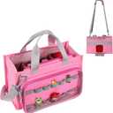 Carrying Case for Toniebox 2 Starter Set, Travel Storage Bag for Tonies Figures, Headphone & Charging Station (Pink)