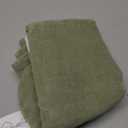 GAWAMAY Decorative Square Throw Pillow Covers 18"x18" Inch Set of 4, Super Soft Chenille Pillows Farmhouse Fall Pillowcase for Living Room Bedroom Sofa Couch Cushion Cover Sage Green 45x45cm