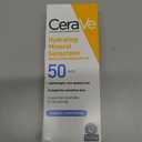 CeraVe 100% Mineral Sunscreen SPF 50, Face sunscreen With Zinc Oxide & Titanium Dioxide, Hyaluronic Acid + Niacinamide + Ceramides, Oil Free, Travel Size 2.5 oz