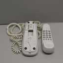 AT&T 210 Basic Trimline Corded Phone, No AC Power Required, Wall-Mountable, White