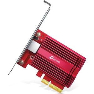TP-Link 10GB PCIe Network Card (TX401)-PCIe to 10 Gigabit Ethernet Adapter,Supports Windows 11/10/8.1/8/7, Servers 2019/2016/2012 R2, and Linux, Including a CAT6A Cable