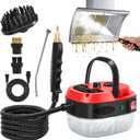 Sakerplus 2500W Handheld Steam Cleaner, 10S Rapid Heating Steamer with 6 Adjustable Levels, 36oz Large Capacity Water Tank, Portable High-Power Steam Cleaner for Home, Kitchen, Bathroom, Floor, Car