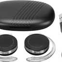 Jectse Clip Headphones, Bluetooth Headphones Clip Type Earphones with Charging Case and Cable, Earphones Portable Stereophone Clip on Headphones (Black)