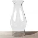 Oil Lamp Chimney Hurricane Lamp Glass Replacement Clear 3 Inch Base for Kerosene Lamp Shade(Wave Style 1P)