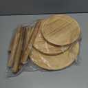 3-Pack Wood Plant Stands Indoor, Single Plant Stand for 6-12 Inch Pots, Mid-Century Modern Plant Stool, Tall Plant Stand for Large Plants for Living Room, Balcony, Office (Light Brown (light burnt color)