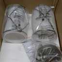 Brushed Nickel Pendant Lights Kitchen Island 2 Pack, Mini Glass Pendant Light Fixtures with Clear Glass, Modern Hanging Lighting for Kitchen Sink Dining Room Bathroom, CH9176BN-2PK