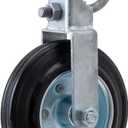 VIVIDA Gate Wheels for Metal Tube Gate, 6" Support Wheel with 1-5/8" Thru 2" Frames, Heavy Duty Farm Caster for Swing Chain Link Fence, 1 PCS