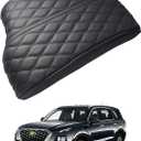 Autorder Center Console Cover for Hyundai Palisade 2020 2021 2022 2023 2024 2025 2026 Accessories Armrest Cover Anti-Scratch Middle Console Pad Leather Armrest Cushion Protector Black