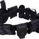 HUNANBANG 10 in 1 Duty Belt Black Law Enforcement Tactical Equipment System Set 10 pcs