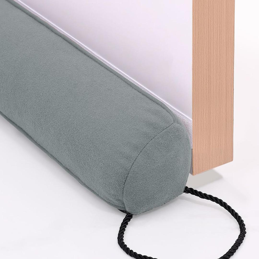Hyha 38 Inch Door Draft Stopper, Blocks Hot Cold Air with Washable Cover Blocks Hot & Cold Air, Removable Washable Cover, Fits Door Gaps Up to 3 Inch, Noise & Wind Seal, Draft Blocker (1 Pack)