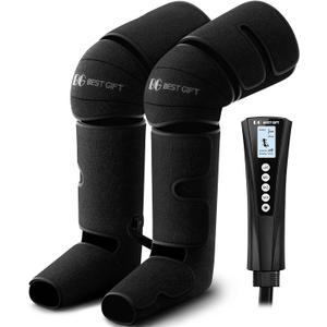 Mothers Day Gifts for Mom, Women, Dad, Men, Him, Her, Fathers Day, Christmas, Air Compression Massager with Heat for Comprehensive Leg and Foot Therapy, Helpful for Varicose Veins, Cramps, Edema