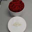 Prifroti 17 Flowers in a Luxury Suede Box, Birthday Gifts for Women, Preserved Flowers, Mothers Day Roses Gift for Mom, Red