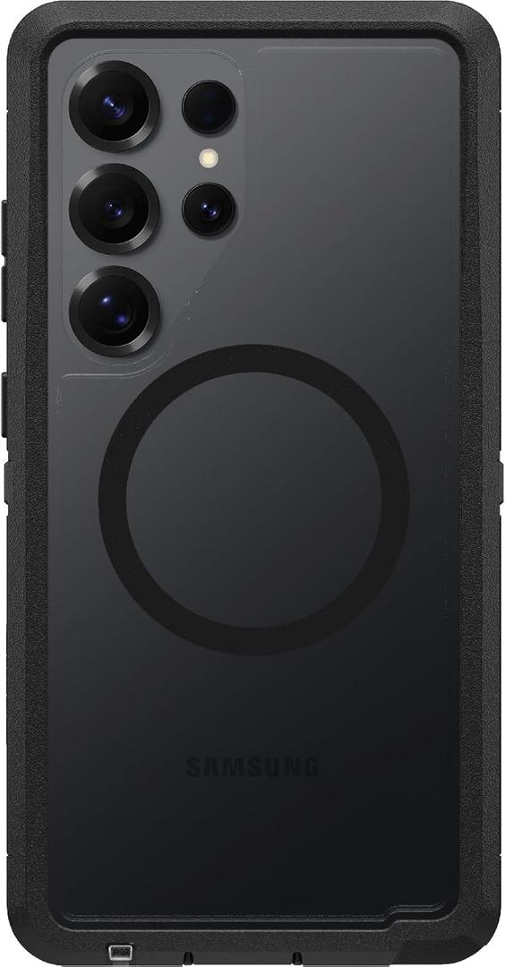 OtterBox Samsung Galaxy S25 Ultra Defender Series XT Clear Magnet Case - Dark Side (Black)