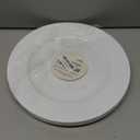 ELEGANT DISPOSABLES 13'' Party Chargers Large Plates & Platters Great for Elegant Party's Weddings Tableware Great for Serving dish White Pack of 12