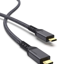 Maxonar 10FT Long Thunderbolt 4 Cable, 40Gbps Sync, 240W Charging, 8K/5K Display, All-in-One Cable Replaces Multiple Cables for 2026 Studio Display, MacBook, SSD, Docking
