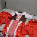 Little Red Riding Hood Costume Dress Cape Cloak Outfit Girls Kids Halloween Cosplay Party Fancy Dress Up Props (110 (3-4 years))
