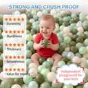 500pk Crush-Proof Pearl Green Mix Balls for Playpen, Pool & Party Decor