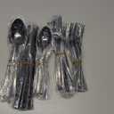 KINGSTONE Black Silverware Set, 40-Piece Flatware Cutlery Set Premium Stainless Steel, Service for 8, for Kitchen, Home, Wedding, Party, Mirror Polished and Dishwasher Safe