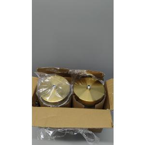 NIORSUN 15 inch Battery Operated Wall Sconce Set of 2, Gold Wireless Rechargeable Wall Lights with 5200mAh Dimmable Detachable Bulbs and Remote, 9 Colors Sconces Wall Decor for Bedroom Living Room